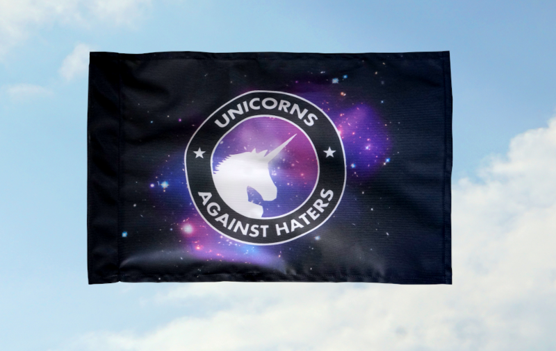 Unicorns against haters: 40x60 (Bild für) Unicorns against haters: 40x60